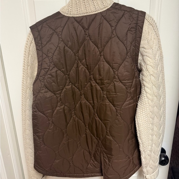 Veronica Beard Patra Knit-Sleeve Quilted Jacket Size Medium - Picture 8 of 9